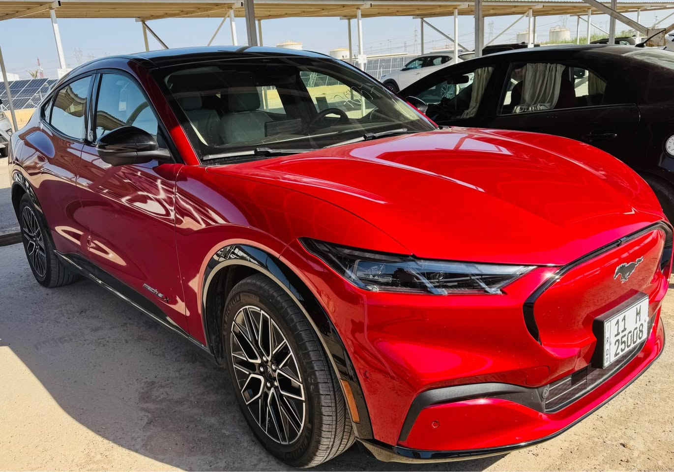‏FORD MUSTANG MACH-E فورد  2024 موستنك ماك
فول مواصفات 
‏Full Electric | كهربائية بالكامل
رقم بغداد 
السيارة بحالة الوكالة ماشية 11 الاف
اللون: أحمر من الدخل ابيض واسود
المواصفات : بصمة فتح وتشغيل/ مثبت سرعة/  ترحيب /
شاشة بحجم 15,5 بوصة/ 3أنظمة قيادة/ Navigation / أضوية زنون/ كشافات ضباب LED/ غمازات على المري/ مري كهرباء/ بلوتوث/ سنتر لوك/ زجاج كهربائي (Full Auto)/ مثبت سرعة/ جنط قياس 20 
بانوراما |panorama view 
حساسات أمامية وخلفية | Front & Back sensors 
صندوق كهربائي | Electric Back Door 
انارة داخلية مخفية | Concealed interior lighti
كاميرا 360 | cameras 360 
رادار تفاعلي ذكي | Adaptive cruise control 
كراسي جلد | Leather seats 
كرسي مدفأ | Heated seat
كراسي كهربائية | Electric seat
كرسي ذاكرة | memory seat
نقط عمياء | Blind spot 
مري جانبية قابلة للطي | Foldable side mirror
شاحن لاسلكي | wireless charger 
‏B&O sound system | نظام صوتي B&O
‏Apple CarPlay 
‏Android Auto 
مكانها بغداد
السعر : 215$

*********** بغداد, العراق
