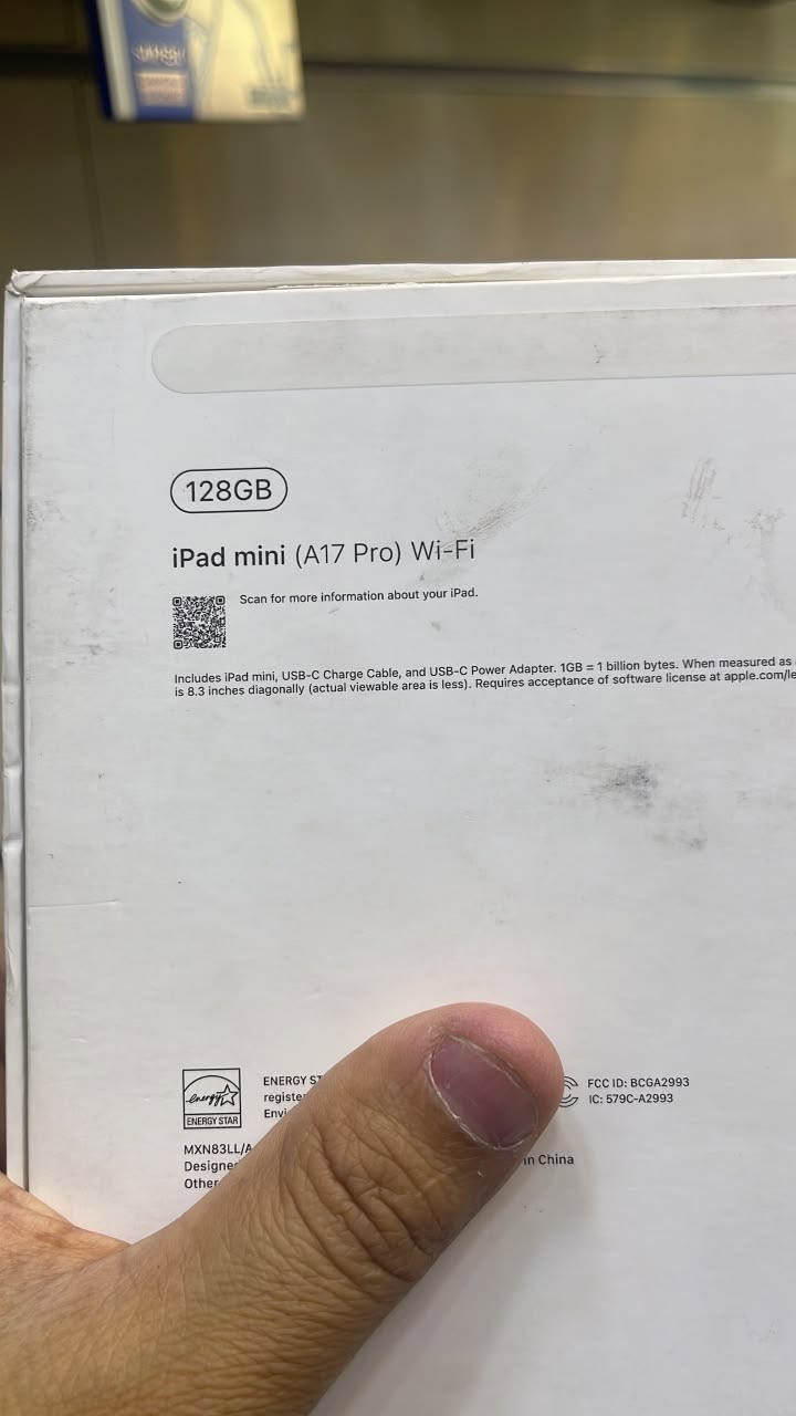 ايباد مني IPAD MINI 7. 2026
بمعالج A17 PRO

ذاكــره 128 قيـقـا 

حالة البطاريه95%🔋

استعمال نظيف بالضمان والتجريب 

وبضمان المحل

السعر 660 الف 
العنوان بغداد نهاية الزعفرانية 
***********

‎
