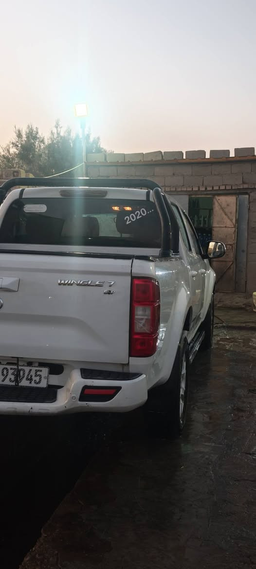 السلام عليكم …
  🚘 للبيع : كريت وول ونجل 7 كاز2020
ونكل 7 وكالة نهج العراق رقم بغداد

💥 المواصفات //
🔧 محرك قوي و اقتصادي 2000 تيربو
مكينه بيها تبخير والمكاين الكاز كلهن بيهن تبخير 
سنويه بسمي لل2031
استهلاك الوقود 8.9 لتر كل 100km 
 السياره باسمي تحويل ثاني يوم 
✔️ كير عادي 6 سرعات 
✔️ مثبت سرعة 
✔️ بلوجكتر ذكي
✔️ كشنات جلد / كشن السائق كهربائي
✔️ مكيف ممتاز ❄️
✔️ نظام ABS و ESP
✔️ شاشة + بلوتوث 📱
✔️  كاميرا خلفية 🎥 + حساسات
✔️ مناسبة للعمل والسفر
✔️ بطارية جديدة 100W
✔️ كروز مثبت سرعة
✔️ بلوجكتر ذكي
✔️ نضام مراقبة ضغط الاطارات TPMS
✔️ اطارات ياباني هايلوكس 2024
  امامي دنلوب خلفي برنجستون قياس 265/70/16
السياره استخدام شخصي وكفائتها عاليه
وعليها ادامة كاملة فول مواصفات العدة كاملة وياها
فور ويل خفيف وثقيل مع دفلوك تلقائي لمحبين البر والرحلات جاهزة السيارة 
فقط بيها طخه بالباب العبري وره السائق مال دراجه والصفحه الثانيه بيها طخه زغيره كلش 

السعر 115 وبيها مجال مكان البصره مستعجل على البيع
*********** البصرة, العراق
