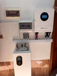 طاقة شمسية • نهاري وليلي • بطارية 16kWh