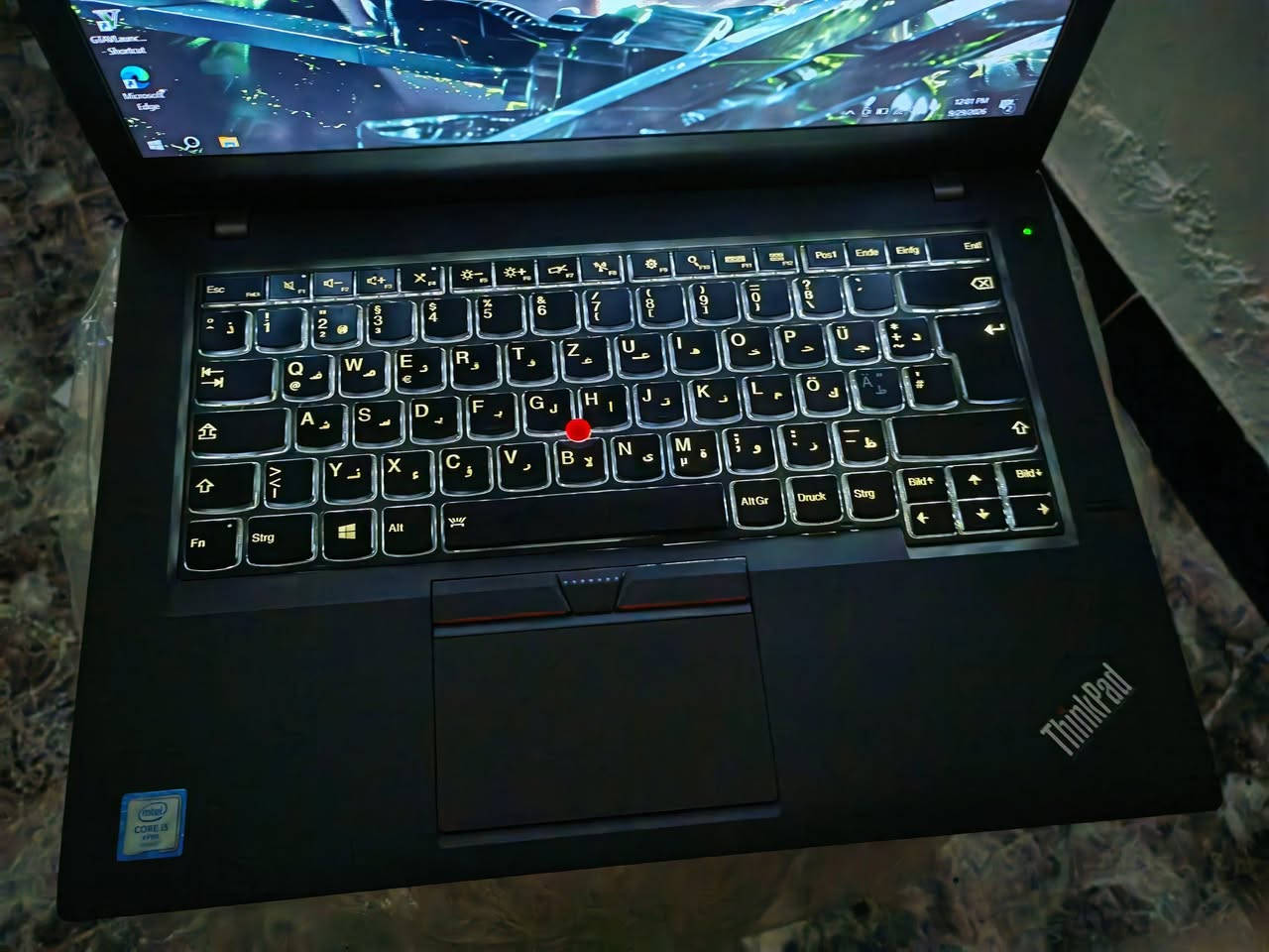 لابتوب Lenovo
معالج 
Cori5 gel6 جيل سادس
RAM 8 DDR4
هارد 750 HDD السريع مو البطيئ
كارت شاشه
 intel 4G حجم 
يحتوي على دبل بطاريه داخليه + خارجيه ينطي من 2 ونص ساعه فما فوك
حجم شاشه 14.6 FHD
كيبورد ضوئي + عربي إنكليزي
شاحنته الاصليه
سعره 160 قفل
مكاني بغداد
توصيل متوفر
رقم ***********

نص مكتوب في الصور:
- DirectX Diagnostic Tool System Display Sound Input This tool reports detailed information about the DirectX components and drivers installed on your system. If you know what area is causing the problem, click the appropriate tab above. Otherwise, you can use the "Next Page" button below to visit each page in sequence. System Information Current Date/Time: Tuesday, September 29, 2026, 12:29:05 PM Computer Name: DESKTOP-DLIT93H Operating System: Windows 10 Pro 64-bit (10.0, Build 19045) Language: English (Regional Setting: English) System Manufacturer: LENOVO System Model: 20FMS0VG25 BIOS: R06ET67W (v1.41) Processor: n/a Memory: 8192MB RAM Page file: 2116MB used, 7296MB available DirectX Version: DirectX 12 Check for WHQL digital signatures DxDiag 10.00.19041.5794 64-bit Unicode Copyright © Microsoft. All rights reserved. Help Next Page Save All Information... Exit
- About Installed RAM 8.00 GB DDR3 Processor Intel(R) Core(TM) i5-6300U CPU @ 2.40GHz 2.50 GHz Graphics Card 128 MB Intel(R) HD Graphics 520 Storage 699 GB 109 GB of 699 GB used DESKTOP-DLIT93H 20FMS0VG25 Rename this PC Copy Device Specifications Device Name DESKTOP-DLIT93H Processor Intel(R) Core(TM) i5-6300U CPU @ 2.40GHz 2.50 GHz Installed RAM 8.00 GB (7.38 GB usable) Graphics Card Intel(R) HD Graphics 520 (128 MB) Storage 699 GB HDD ST750LM022 HN-M750MBB Device ID E5CF9151-4C2A-4649-B46E-DB09F3B41EBE Product ID 00330-50340-77902-AAOEM System Type 64-bit operating system, x64-based processor Pen and touch No pen or touch input is available for this display Device Manager Remote desktop System protection Advanced system settings Rename this PC (advanced) Help from the web Finding out how many cores my processor has Checking multiple Languages supp Checking multiple Languages supp Get help Give feedback