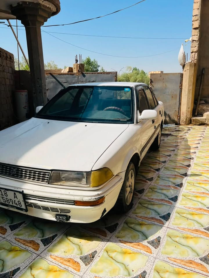 سلام عليكم للبيع كورلا موديل ٩١ سيارة جاهزة كير مكينة تبريد كهربائيات كلها شغال باتري جديد تايرات جدد سعر ٣٥ وبي مجال مكان سيارة بابل مركز مدينة ***********

