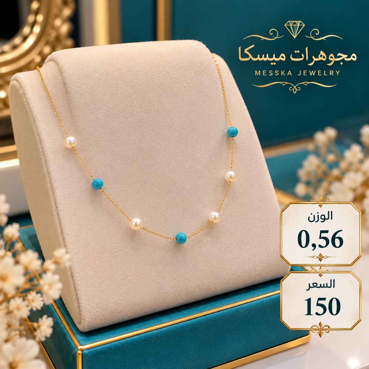 كرادين ايطالي • مجوهرات ميسكا • ٣٫١٣ غ