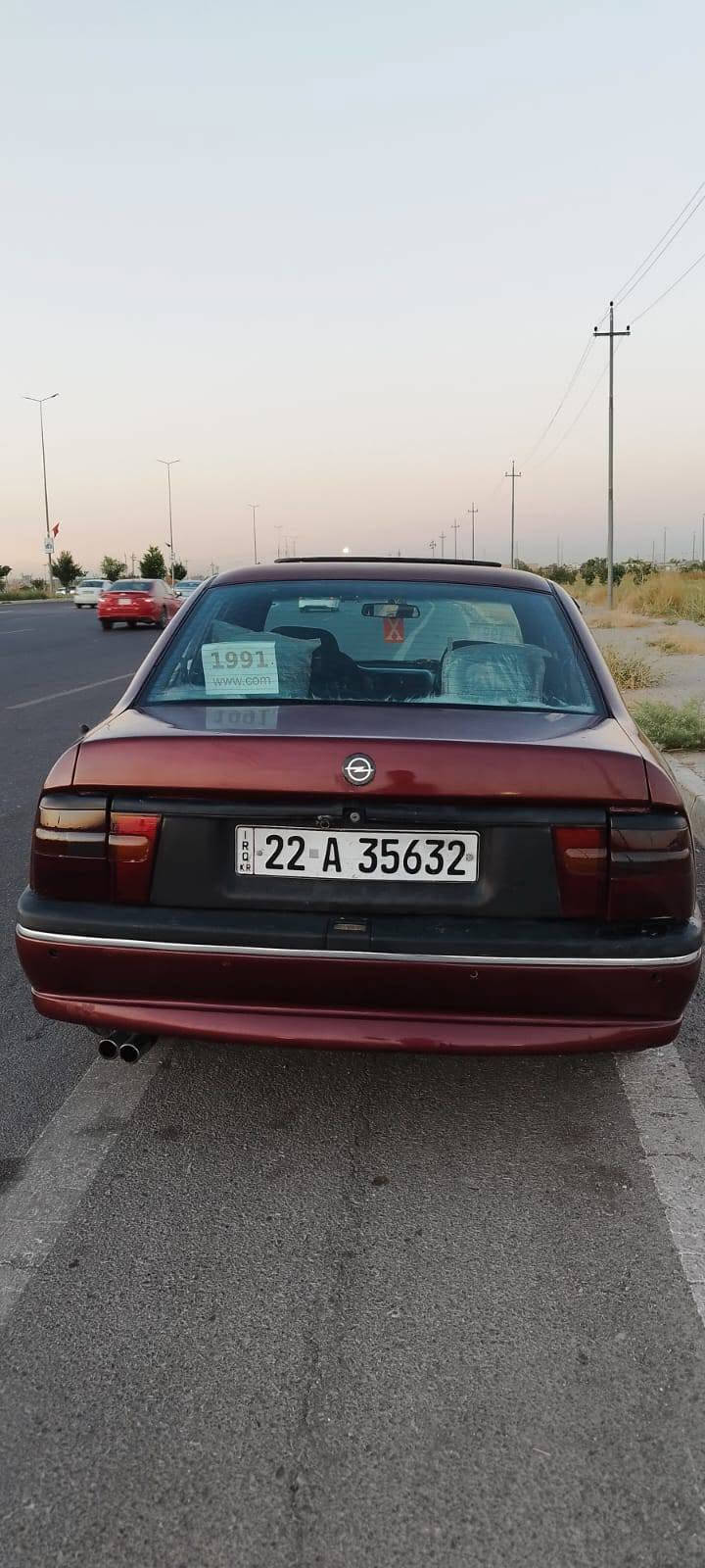 ئۆبڵ ڤیکترا  مۆدیل 1991
مە کینە 18  گێڕ عادی
لیدراوی نیە ماشاللە نمونە ی جوانیە
گێروومەکینەی لۆکە جورتایەی تازە
سنەوی تا 2030تازەیە
دفتر بەنزینی هەیە
نموونەلەجوانی
***********وتساب
*********** شمشمل, السليمانية
