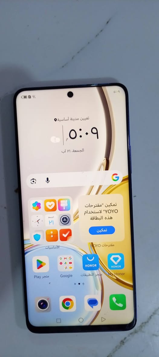 هونر x9aجهاز مكفول كفاله عامة موصفاته معروفه ذاكره 128 حجم البطاريه 5000 سعره 210 وبي مجال ***********
