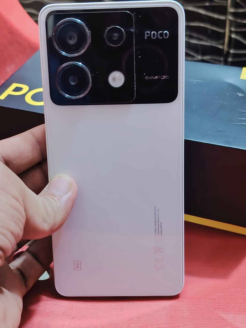 POCO X6 5G
بوكو كامل ملحقاته اخو جديد شخط مابي 
ذاكره 256
بوبجي 120
كامره اقوه من ايفون 
كارتونه وكامل ملحقاته 
عنوان امغربه 

سعر قفل بدون عمله 450 Singapore
