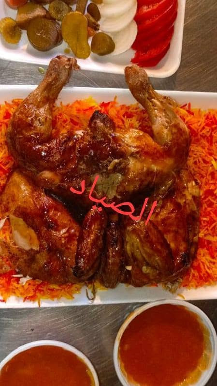 🔥🐟 اسماك ومشويات الصياد  🐟🔥
سمك مسكوف بغدادي أصيل على الحطب 🔥
طعم تراث بغداد ونكهة ما تنـتسى 😋
🍽️ الأسعار: 🐟 كيلو سمك مسكوف: 8.000 د.ع
🥗 مع مقبلات + تمن + عمبة
🐟 كيلو سمك حي: 6,000 د.ع
صينيه تمن مع سمك مقلي مع مقبلات ب16 مع التوصيل 
صينيه مع تمن وسمك مقلي مقبلات ب21 مع التوصيل 
🍗 دجاج على الفحم: 12,000 د.ع
🍲 مع مرق + تمن مشكل
🥖 خبز
📞 للطلب والاستفسار:
***********

🔥 أهلاً وسهلاً بكم… نكهة عراقية أصيلة تستاهل 
اسماك ومشويات الصياد

نص مكتوب في الصور:
- 811B
- دجاج شوي وشغله مرتب وطعمه يعجب خاطرج بسعر 12الف وتوصيل دخل بسمايه لف
- الصياد