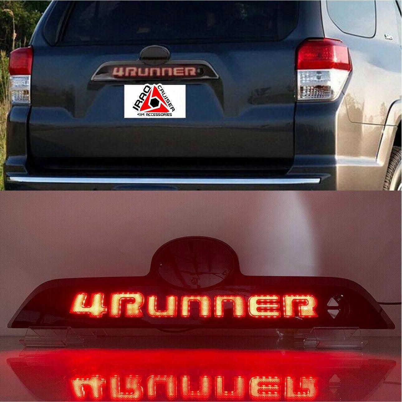 ✨ LED Tailgate Garnish – Toyota 4Runner ✨
ليد خاص بسيارة الفورنر لكل الموديلات 
قطعة خلفية للصندوق مع إضاءة LED تضيف شكل أنيق ولمسة مميزة للسيارة
متوفر للبصمة او السويج 
تتركب مكان القطعة الأصلية
جودة عالية وشكل عصري
📍 العنوان: بغداد – الشعب – حي عدن
📞 رقم التواصل: ***********
للاستفسار أو الحجز راسلنا �

نص مكتوب في الصور:
- IRAQ CRUISER 4X4 ACCESSORIES