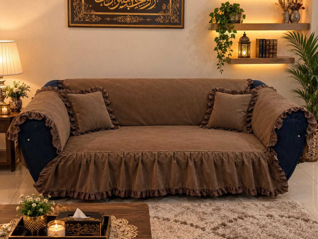 خياطة فرح 🌹 شغل امرتب ونضيف بأسعار مناسبه اختاري النقشه الالون وحنه نخيطه تدللين ☺️🪡✂️🧵
نزلت خياطة الام اوبنته الزبونتي الف عافيه اولا نفسه الخاله هم اله دور☺️🍒🧵🪡✂️👌

نص مكتوب في الصور:
- تفاصيل المخدة
- تفاصيل القماش والخياطة
- تفاصيل الربطة