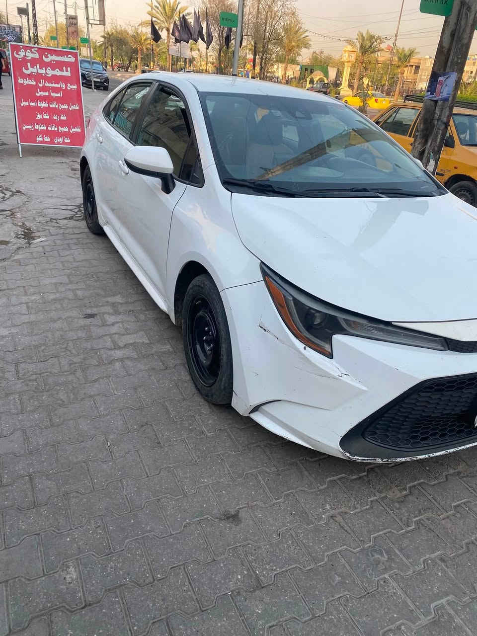 سلام عليكم كورلة موديل 20  حادث قبق الجنطة مصلح نفسة وبيهة طخطخات مثل ما موضح بصور السعر 130 وبيهة مجال بسيط الاستفسار ***********  غير متواجت ع نت
