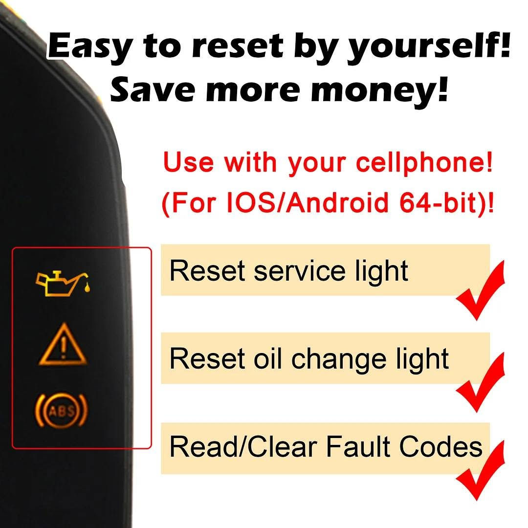 جهاز فحص دراجات اليدفع بي سعر معقول اشوفه خير
***********

نص مكتوب في الصور:
- OBD2 to 10 PIN Connector OBD2 Connector For BMW Motorcycle BT 5.0 For Android/IOS 64-bit system cellphone Professional PC Programmer 59inch Network cable
- Feedback - BT - Screenshot - Video
- Function
- -Bluetooth 5.0
- -Add 10+ VIN
- -Reset Service Reminders
- -Reset Mainenace Intervals
- -Read & Clear Fault Codes
- -Oil/Fluid Change Reset
- -View Control Unit Information
- -Check Sensor
- -ABS & Bleed Test
- -Log & Graph Live Values
- -Component Output Tests
- -Component Calibration
- -Adaptation Reset & Relearn
- ★-TPMS Learn & Reset(use with PL002)
- ★-Anti-theft Key Disabled
- -Data Backup
- -Free Upgrade Data
- Control BT Connect & Flashlight
- How to Download & Use App? For IOS 64-bit Cellphone Go to "APP Store" Search "BM DIAG" Download this APP For Android Cellphone Scan code to download. Download the App >>>>> Download App Account & Keyword Activate in Email Update Login Update the data packet Before updating the data packet, Please ensure your phone has storage memory of at least 2G.
- Read&Clear Code Scan 10+ VIN Anti-theft Key Disabled Reset Service Light Check Sensor Data Backup Free Update TPMS Reset Oil/Fluid Reset ABS Bleed TPS Reset View Data A/F Values Reset For IOS Android Phone
- BMW > Vehicle Manual Select Suit for BMW 2017-2024 C400X F900XR R1200ADV M1000R C400GT F700GS R1200RT R NineT C650GT F800GS R1200GS R18 F750GS S1000R R1250RT K1600 F850GS S1000RR R1250GS F900 S1000XR R1250ADV Why buy this WOYO CTB008? 1. If you want to save a trip & money from dealer to reset service light by yourself, it's a must have tool. 2. Suit for BMW Motorcycle year: 2017-2024. F700/F800 not support Reset Function. 3. Support: Bluetooth 5.0, for IOS/Android 64-bit system, if your phone is 32-bite, please download the emulator. 4. Each device has an independent username & password (Account Password Card in package, don't throw away). 5. 10+ VIN recognition, suitable for enthusiasts and professional technicians, can use with your moto friends. 6. Free to upgrade the data.
- Easy to reset by yourself!
- Save more money!
- Use with your cellphone!
- (For IOS/Android 64-bit)!
- Reset service light
- Reset oil change light
- Read/Clear Fault Codes
- For iphone IOS/ Android 64-bit system cellphone
- WOYO CTB008 2.0
- Bluetooth 5.0 Phone Diagnosis Tool
- For BMW Motorcycle
- (OBD2 / 10pin /6pin Connector)
- BT 5.0
- Original Level Testing Bluetooth 5.0 Stream Data Scan VIN Instrucment Coding Read & Clear Code Oil Reset ABS Bleed TPS Reset 22 Languages Android Phone Screen Shot Take Video EMAIL US FOR WHOLESALE PRICE