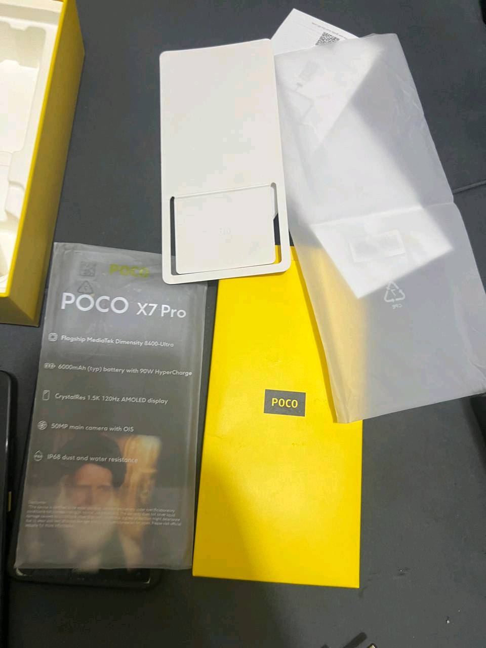 سلام عليكم 
بوكو x7 pro 

ذاكره ٥١٢

للبيع سعر ٣٦٠  قفل جهاز كامل ملحقاته 

المكان بغداد