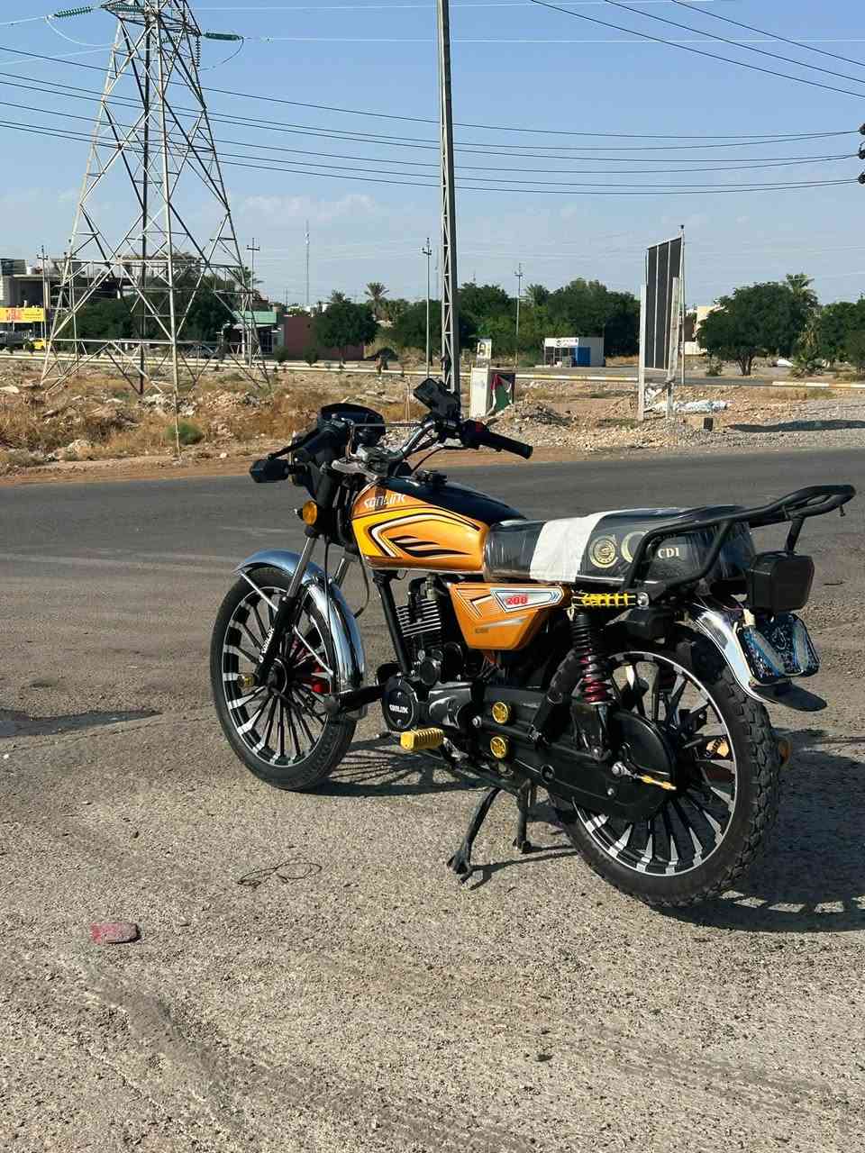 دراجه سونك موديل 2025منفيس  اي عيب مابي شلعه معدل فولل 🚀 دراجه ربع ميحتاجله تشغيل عن بعد سعر765بيمجال رقم ***********
