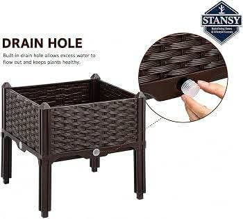 ستاند زرع بهذا شكل سعر ١٠ الاف الي يريد يراسلني خاص

نص مكتوب في الصور:
- Reinforced Material For Durable Use Safety Head Reinforced PP Material Soild & Durable Leg Water Plug
- STANSY Redefining Home & Lifestyle Goods DRAIN HOLE Built-in drain hole allows excess water to flow out and keeps plants healthy.