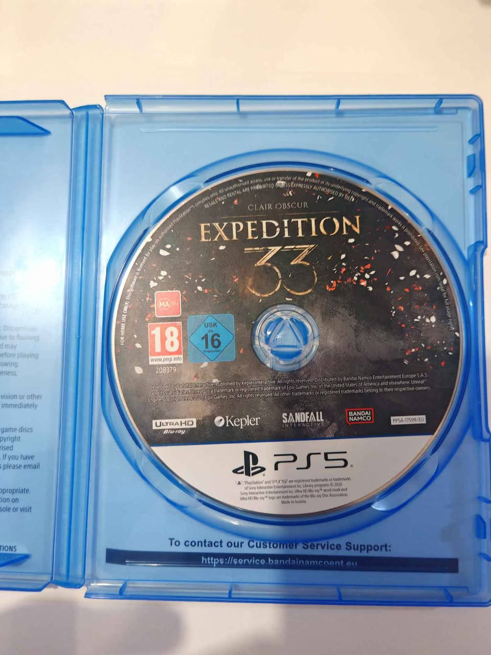كلير اوبسكيور اكسبدشن 33 بلي 5 (Clair Obscure Expedition 33) مستخدم نظيف جدا (للبيع فقط) 
السعر: 40 الف.

المكان بغداد الغدير قرب ساحة ميسلون

يوجد توصيل بغداد 5 الف والمحافظات 8 الف.

للطلب راسل الحساب او اتصل على: 
*********** بغداد, العراق
