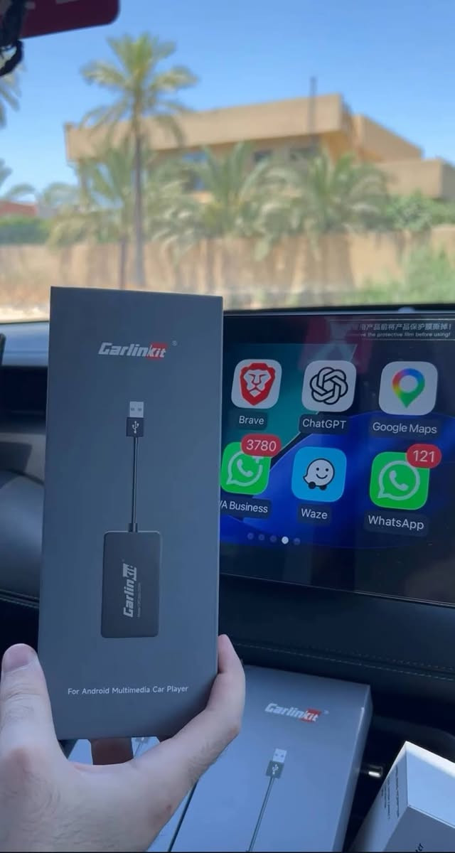 🚘 لأصحاب سيارات BYD الصينية 🇨🇳

استمتع بـ Android Auto & Apple CarPlay لاسلكياً 📱✨
بدون كيبل وبدون توصيل متكرر، فقط شبّك الأدبتر واستمتع.

✅ تشغيل سريع وسهل
✅ اتصال لاسلكي
✅ يدعم Android و iPhone

💰 السعر: 60.000 دينار
🚚 التوصيل 5.000 دينار فقط

📞 للطلب والاستفسار: ***********
