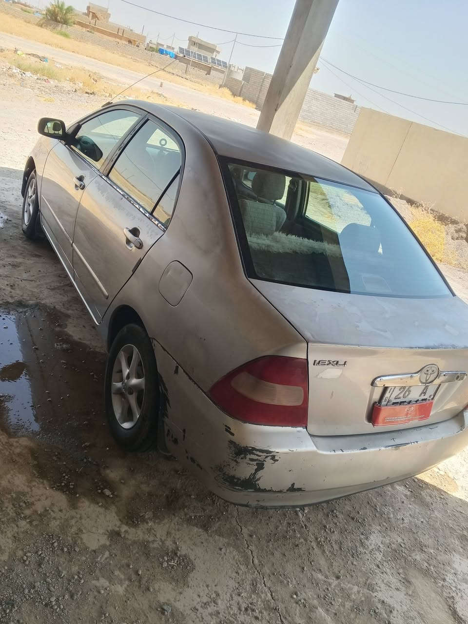 السلام عليكم ورحمة الله وبركاته كورلا بيكاتش 2001 بدون ضرر بس جارده محرك گير صدر تايرات تبريد كل شرط بس گير عادي رقم صلاح الدين دولي تحويل مباشر سنويه 29 كابون بانزين سياره حلوه حيل سعر السيارة 52بيها مجال رقم الهاتف *********** الموقع الزاب قرية اشريعه حي الله الگرايب
