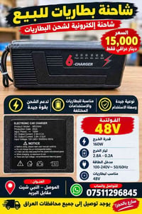 شاحن بطاريات • ٤٨ فولت • ١٦٠ واط