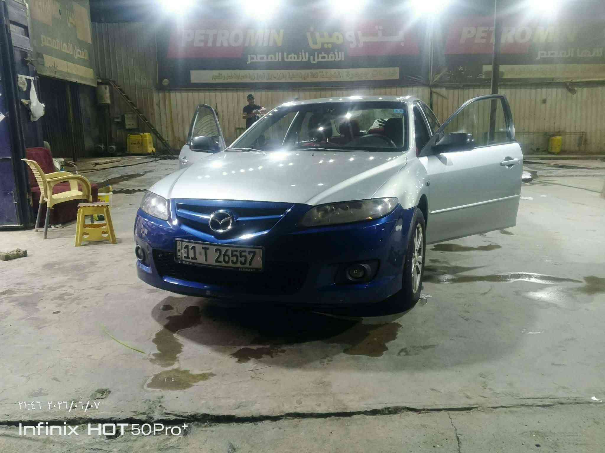 مازدا زوم 6 موديل 2007
محرك 2500 رقم بغداد تحويل مباشر سيارة جديده داخل وخارج

 مصبوغ عام اثر جراد وشرط الصبغ وكالة  

سيارة بدون حادث وارد خليجي

فقط طخه خفيفة بالباب الخلفي عكس السايق 

تخم تاير جديد كهربائياتها وضع شركة السيارة 

ماشية 163000 يعني بهيج موديل وهلكد ماشيه غير متعوبه

مال بيت وجناي

 سيدي اوكس تحكمات ريمونت سنتر لوك

لايتات جديد منظومة زنون شمسي واصفر شرط نهار

 بدون نقص

السيارة جاهزة ترايها من زاخو للبصرة 

منضومة تبريد جديدة تبريده ثلج

السعر 72 بي مجال وشعندك 

واكو اشكال للعلم بالسوك اكو حتى ب30 ورقه هم السيارة 

هيه تقيم نفسها تحياتي لأدارة الكروب وللجميع

ملاحظة عنواني حي اور اي استفسار متواجد خاص او رقمي 

شعندك مراوس مو مشكلة حسب القناعة

***********
@إشارة

نص مكتوب في الصور:
- ٢١:٤٦ ٢٠٢٦/٠٦/٠٧
- Infinix HOT 50 Pro+