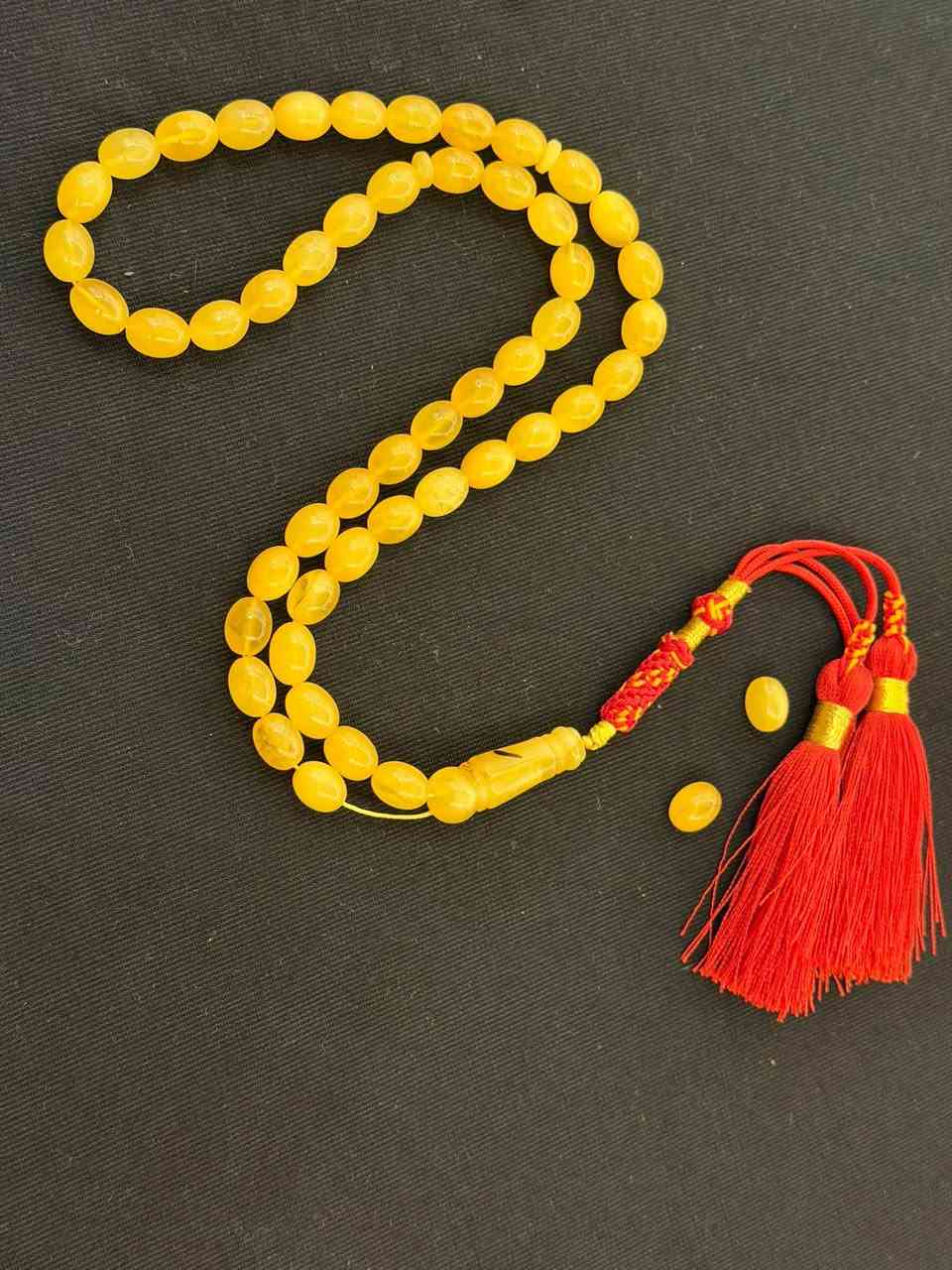 سلام عليكم
مسباح كهرب كنكرادي حر طبيعي بل ذمة ١٠٠٪؜ 
وزن المسباح ٢٣ غرام 
عدد الحبات ٤٩ حبة +٢ اسبير 
مكاني نجف يوجد توصيل 
للأستفسار على الرقم *********** 
سعر الغرام ٥ دولار و بي مجال للشراي 
ملاحظة مسباح ناعم

