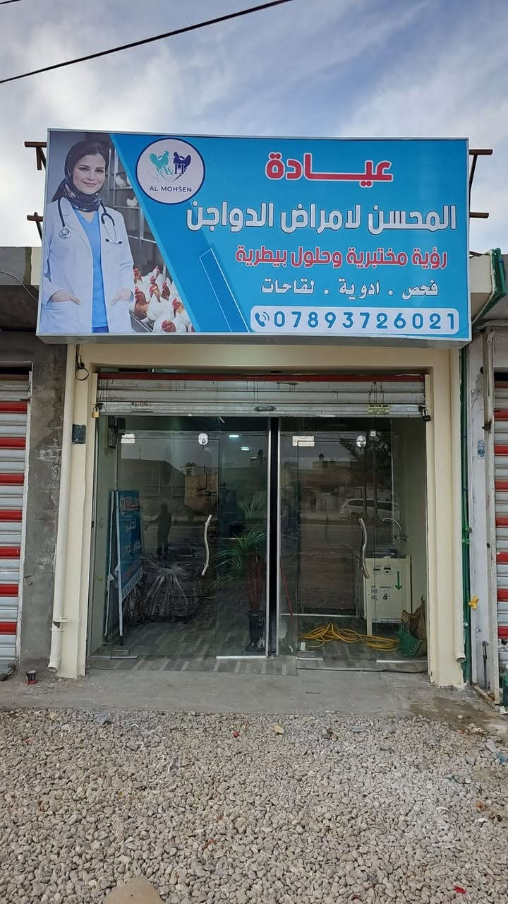🐔 صحة دواجنك هي أساس نجاح مشروعك! 🐔

​هل تبحث عن رعاية طبية متكاملة وموثوقة لقطيعك؟

عيادة المحسن لأمراض الدواجن هي خيارك الأول لضمان بيئة صحية وإنتاجية عالية لمشروعك. 🌟

​نحن نقدم لك "رؤية مختبرية وحلول بيطرية" متطورة تحت إشراف متخصصين، لضمان التشخيص الدقيق والعلاج الفعال للحفاظ على سلامة دواجنك.

​ماذا نقدم لك في عيادة المحسن؟

🔬 فحص شامل ومختبري: تشخيص مبكر ودقيق لأي أمراض أو مشاكل صحية.

💊 أدوية بيطرية مضمونة: توفير أفضل العلاجات الفعالة والمطابقة للمواصفات.

💉 لقاحات موثوقة: برامج تحصين متكاملة لحماية قطيعك من الأوبئة والأمراض.

​لا تترك صحة قطيعك للصدفة، نحن هنا لدعمك وتقديم الاستشارة والحلول اللازمة! 👨‍⚕️👩‍⚕️

​📞 للتواصل، الاستفسار، أو حجز موعد:

*********** (متوفر اتصال وواتساب)

​📍 العنوان: [قم بكتابة عنوان العيادة هنا]

​#عيادة_المحسن #أمراض_الدواجن #طب_بيطري #دواجن_العراق #تربية_الدواجن #علاج_دواجن #لقاحات_بيطرية #بيطرة
