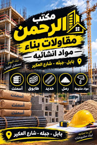 مقاولات بناء • تشطيبات إكساء • بابل جبله