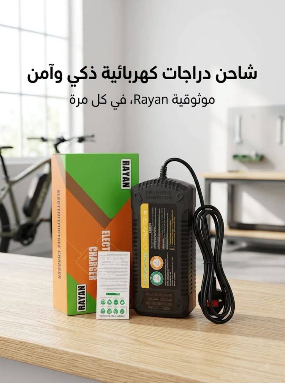 شاحن دراجات • 48V/72V • الريان