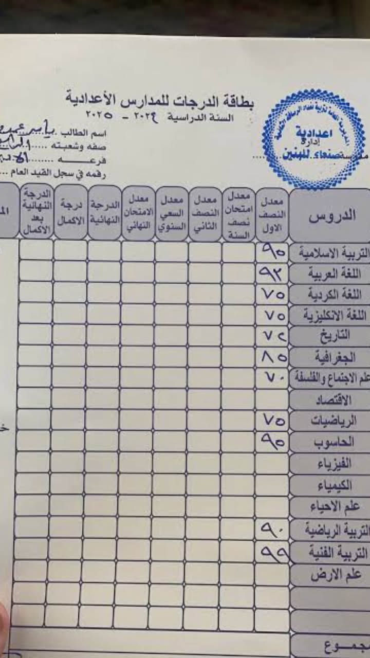📢🔥 طلاب الثالث متوسط انتبهوا! 

🎓 الدور الثالث + دخول الشامل للثالث متوسط
فرصتكم حتى تعوضون وتحققون النجاح بإذن الله 💪✨

📚 مراجعة مركّزة
📝 حل أسئلة وزارية ونماذج امتحانية
🎯 متابعة مستمرة وتركيز على أهم المواضيع
👩🏻‍🏫 شرح مبسّط وواضح حتى تثبت المعلومة

💰 أسعار مناسبة جداً ومراعية للطلاب
✨ لأن هدفنا نجاحكم قبل كل شيء ✨

📍 العنوان: مجمع بسماية – 7A
📞 للاستفسار والحجز: ***********

🔥 لا تضيعون فرصة الدور الثالث… ابدأوا من هسه وخلو النجاح هدفكم!
🌟 ست رسل – وياكم خطوة بخطوة للنجاح 🌟
