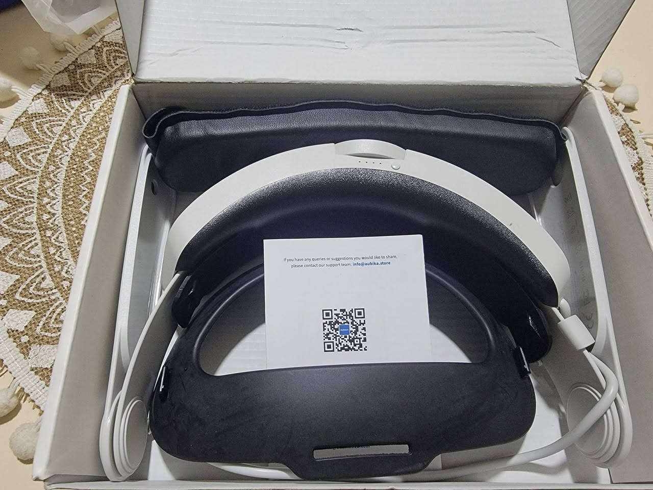 AUBIKA Fast Charging Head Strap for Meta Quest 3
•حزام رأس أصلي من AUBIKA مخصص لـ Meta Quest 3، •مع بطارية مدمجة 8000mAh وشحن سريع.
•🔋 بطارية 8000mAh
⚡ Fast Charging
•  مخصص لـ Meta Quest 3
• يوزع وزن الجهاز بشكل أفضل ويوفر راحة أكثر أثناء اللعب
•قابل للتعديل والطي
• العلبة الأصلية موجودة
📖 User Manual موجود الاصلي مع باركود الشركة •
• الكيبل موجود
 •جميع القطع والملحقات موجودة
•الحالة: جديد نضيف جداً 
•السعر: 50,000 د.ع 
واتس: ***********
تليغرام: @Absi2k
