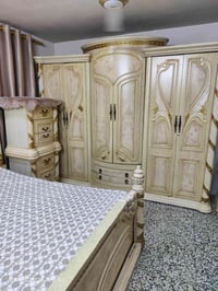 غرفة اخشاب ماليزي • ميز تواليت • كنتور ٤ بيبان