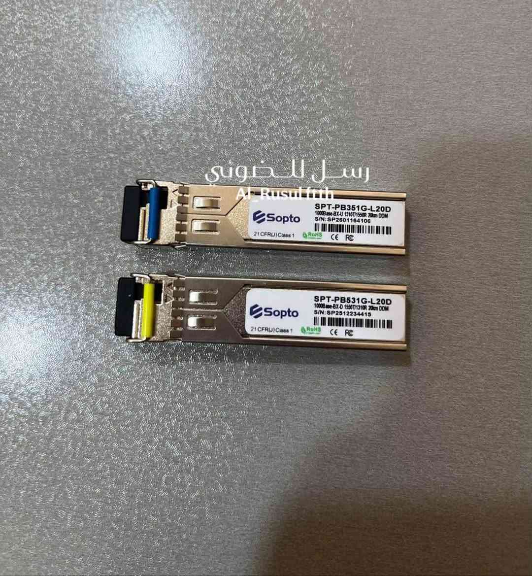 توفر اس اف بي _ sfp
📌Sfp_10k_sopto_LR
السعر  25,000

📌SFP_1G_LC_sopto
السعر  10،000

📌SFP_1G_SC_(yellow+Blue) 
السعر  13,000

📌SFP_TO LAN_Sopto
السعر 18,000
Sfp _1G_lc (yellow+Blue)
السعر 17,000

☠️🌸للحجز التواصل على الخاص🤍
***********

قناة التلكرام لأسعار الجملة📣💸❤️‍🔥
https://t.me/alrusulftth
