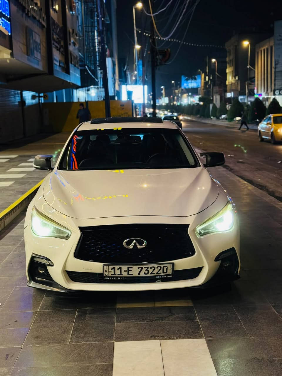 للبيع 🔥🔥
السلام عليكم 
انڤنتي 2018 Q50 
السعر 14,800 وبيها مجال كلش بسيط 
السيارة وارد امريكي 
ماشيه 160 الف 
حادثها (جاملغ خلفي عكس السايق وباب) 
ايرباك برده فقط ورجعته سستم كامل 
المواصفات 🔵
فتحه 
مكينه 3000 تون تيربو 
كشنات جلد 
بصمه
تحكمات كاملة 
كراسي كهرباء 
زينون بلاد 
ومبدل الها دعامية مال red sport 
مرقمة بغداد 🔥
مكانها بغداد المحمودية 🔥
***********
متوفر واتساب
