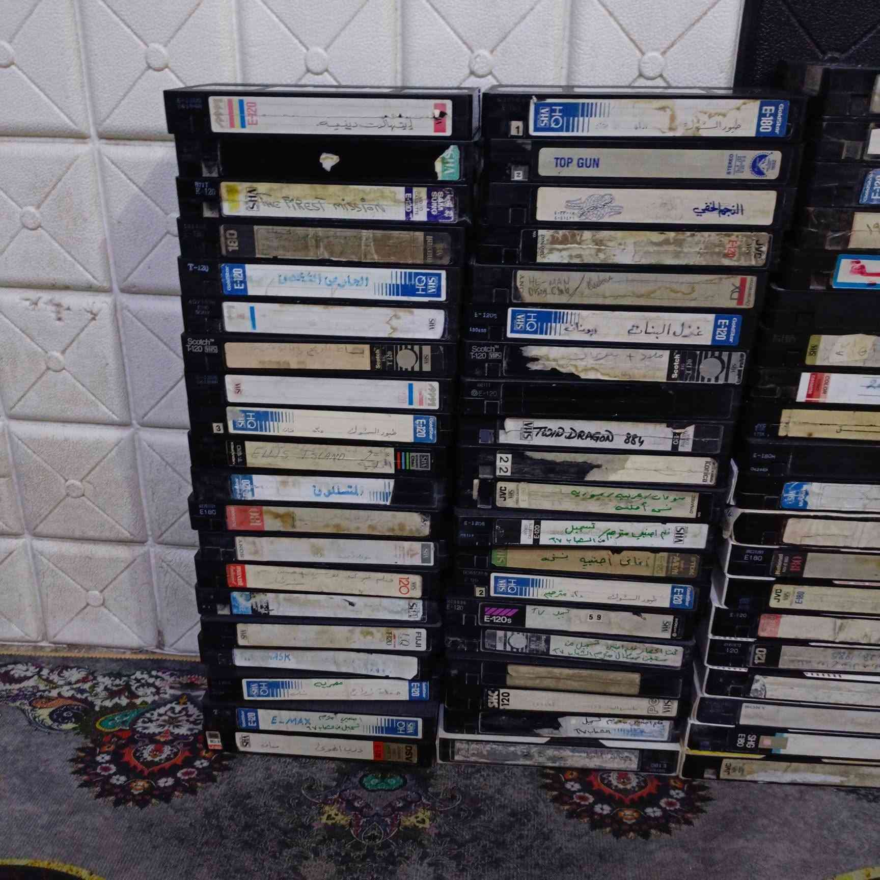 كاسيت VHS • ٨٠ كاسيت • عربي عراقي واجنبي