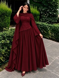 فستان • وشاح • مقاس ٣٨-٤٨