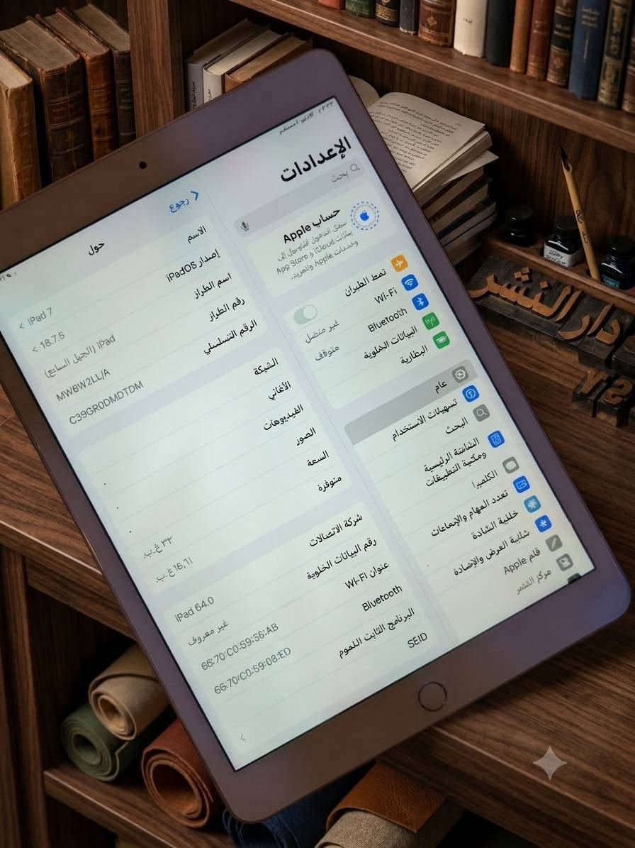 iPad 7سفن للبيع 📱
جهاز لوحي عملي ونظيف بمواصفات ممتازة للدراسة والتصفح والألعاب:
💾 الذاكرة: 32 جيجابايت
⚙️ المعالج: Apple A10 Fusion
🖥️ الشاشة: Retina بحجم 10.2 بوصة بدقة عالية
🚀 النظام: iPadOS 18.7.5
📸 الكاميرا: خلفية 8 ميجابكسل + أمامية HD
🔋 البطارية: ممتازة تدوم لترات طويلة
📱الايباد :يشغل 60 فريم بوبجي ودقه حلوه وسلاسه
🎨 اللون: ذهبي / جولد
📌 السعر: 100 وبي مجال
📍 المكان: [النجف / الحي العسكري]
📞 للتواصل: [***********]
مراواس أو بيع بس بي فطر جوه بالحساس 
سعر الحساس 12 الف
