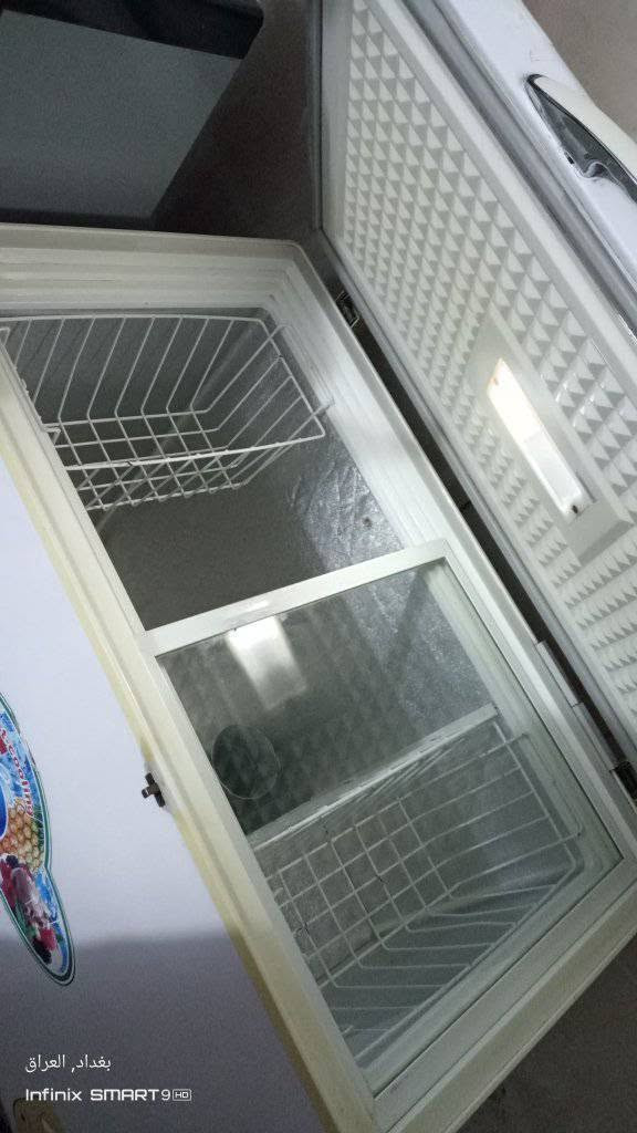 السلام عليكم 
مجمده للبيع تريد كهرباء مستمره يلا تجمد واحنه الكهرباء ضعيفه عنوان الشعب  سعرهه 100 وبيهه مجال للاتصال *********** بي واتساب
