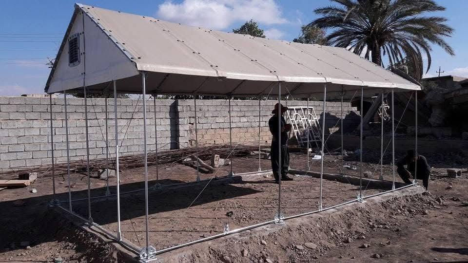 خيمة كرفانية • صنع مريكي • ضد مطر وتراب