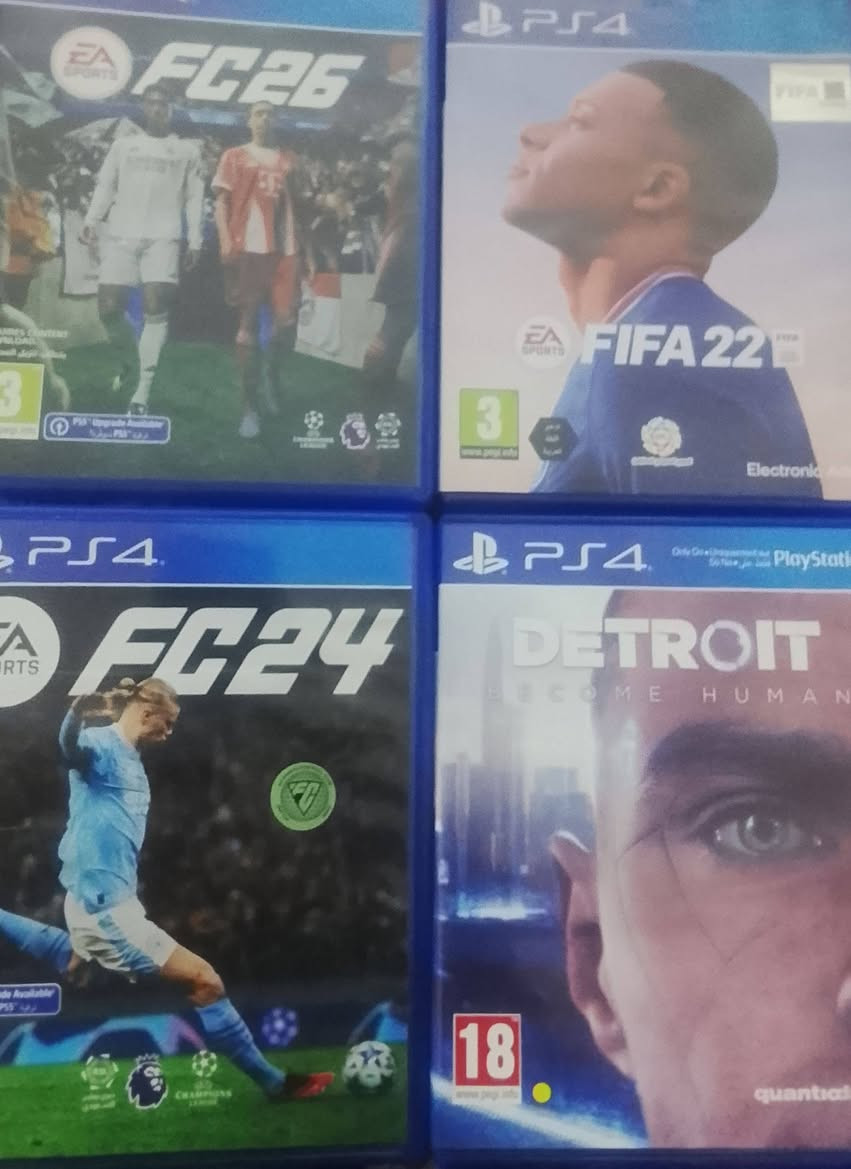🎮 للبيع PS4 نظيف جداً وبحالة ممتازة 🔥

للبيع جهاز سوني بلايستيشن 4 – أسود
💾 سعة 500GB
🔢 موديل CUH-2200A B01

✨ الجهاز نظيف كلش
❌ غير مهكر
❌ ما مفتوح نهائياً
❌ ما مصلّح ولا متعمّر
🎮 وياه يد أصلية وحدة

🎯 الألعاب:
⚽ FC 26
⚽ FIFA 22
⚽ FC 24
🤖 ديترويت: بيكَم هيومن

💰 السعر: 275 ألف دينار
📍 بغداد – التاجي

📞 للتواصل: *********** وتساب
