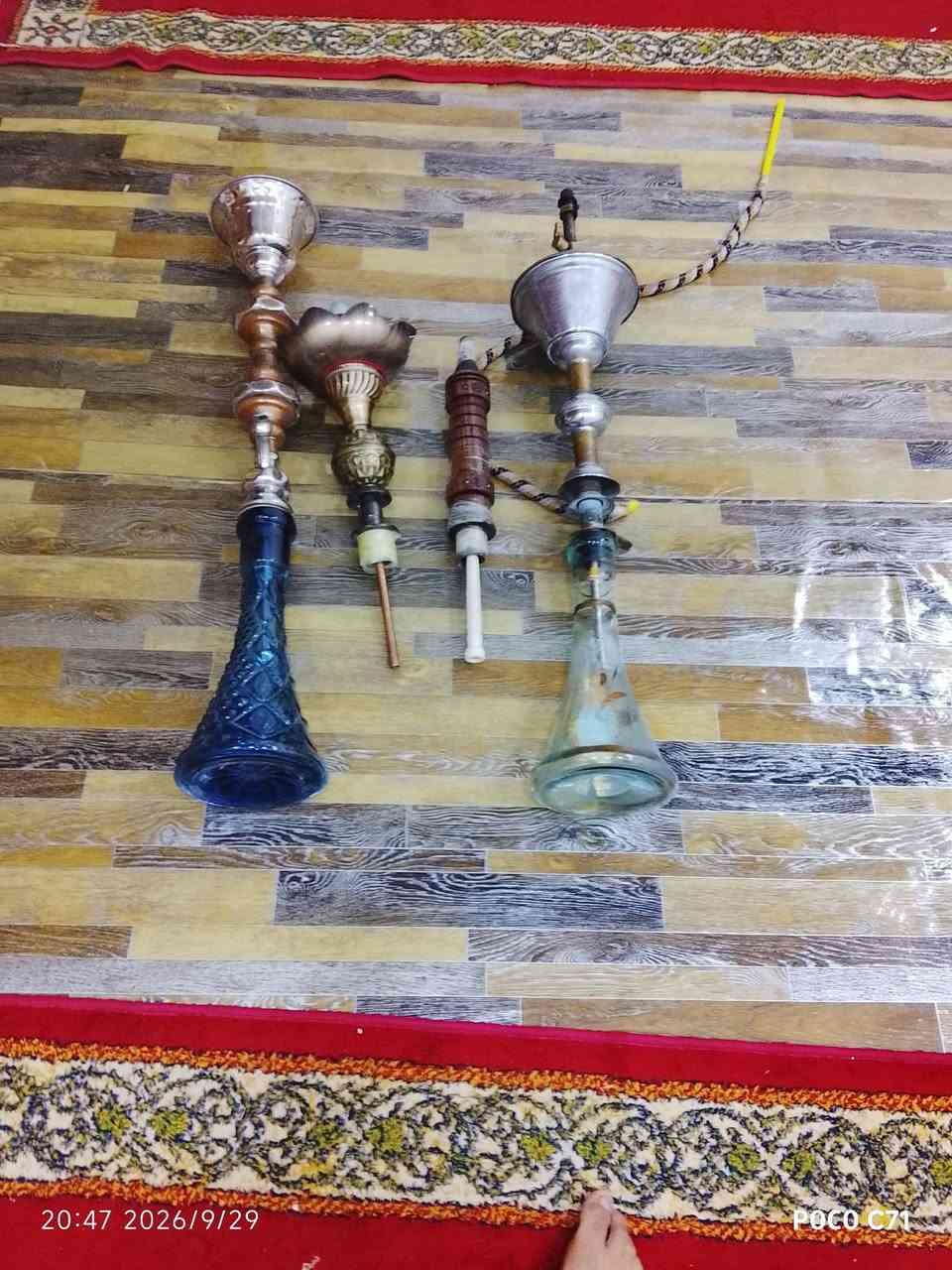 السلام عليكم ورحمه الله وبركاته
عندي نراكيل للبيع بابليه و طه وخشب
السعر خاص والاستفسار الاتصال على رقم ***********

نص مكتوب في الصور:
- 20:47 2026/9/29
- POCO C71
- 2024.03.29 09:29 POCO C71