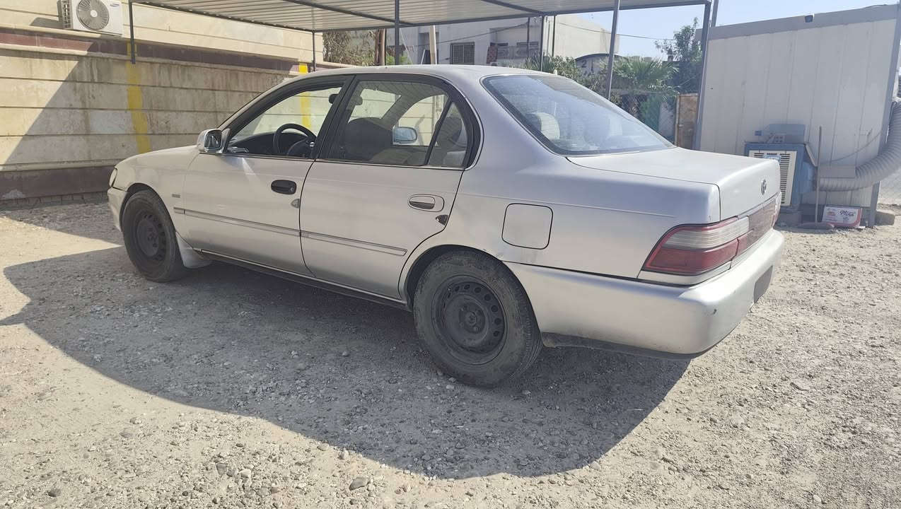 الـســـــلام عليـــكم
السيارة: تويوتا كورولا (Toyota Corolla)
الموديل: 1995

​الرقم: أربيل (السنوية ساقطة)

​المواصفات والحالة الفنية:

​البودي والشاسي: يوجد حادث سابق في صندوق السيارة، وتم تبديل باب الصندوق.

​التبريد والتدفئة: التبريد غير شغال، وراديتر التدفئة فيه ثقب (يحتاج صيانة/تبديل).

المكان :- كركوك 

السعر :- ٤٨ 

رقم الموبايل:- ***********

