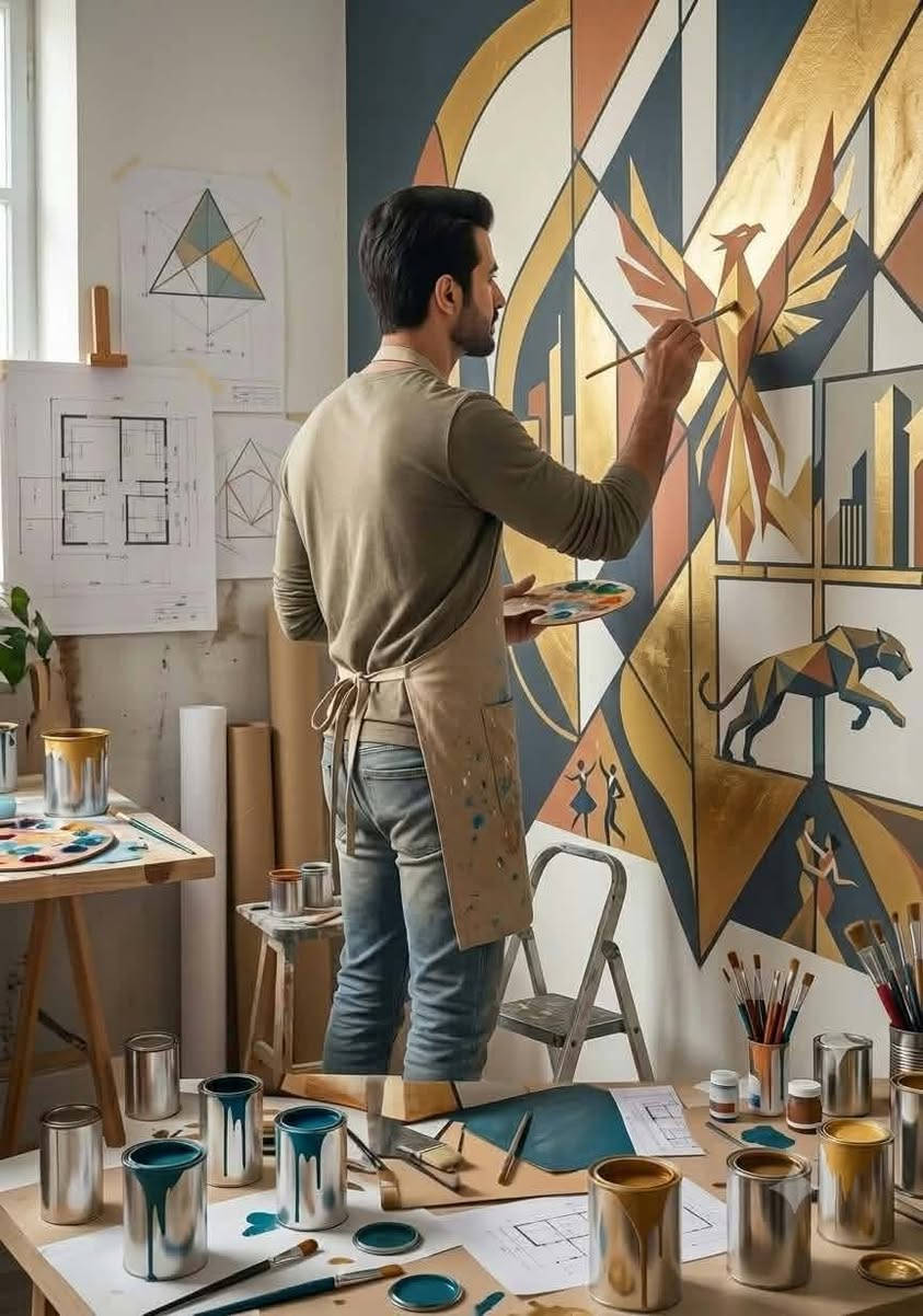 تريد غرفتك تتحول بهذا الشكل تريد بيتك كله يكون بهذا الشكل 🎨 لكل مساحة حكاية.. ونحن نرسم تفاصيلها!
سواء كان بيتك الفخم، كافيه يبحث عن التميز، محل تجاري يجذب الزبائن، أو مدرسة تلهم الطلاب؛ نحن هنا لنحول الجدران العادية إلى لوحات هندسية وجداريات مودرن تنبض بالحياة والجمال. 🏛️✨
✨ تصاميم مخصصة تناسب هوية ومساحة مشروعك أو منزلك بأرخص الاسعار 🔥🔥.
📞 تواصل معنا الآن للحجز والاستفسار، واجعل جدرانك تتحدث بالإبداع! ***********
