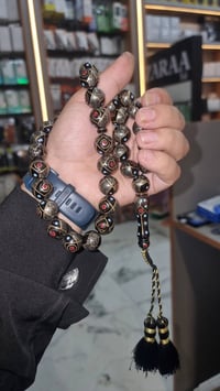سبحه • محبس فضه • عقيق اصفر