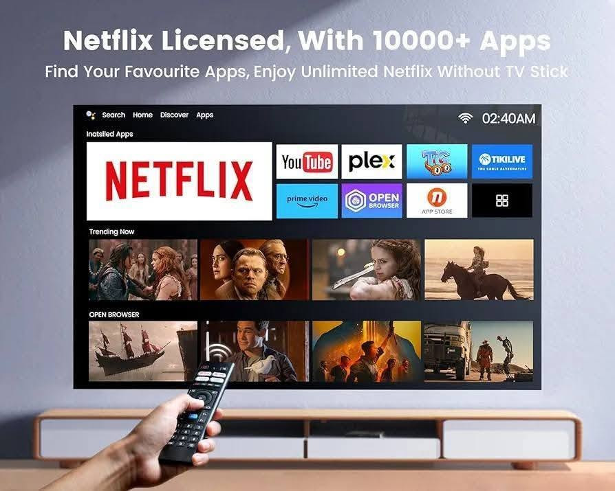 🔥جهاز العرض wimus  k9 ✔️smart projector ✔️🔥
السعر 100 الف دينار الجهاز مشتغل اقل من ١٠ ساعات فقط الملحقات كلها بالنايلون بعد
 هو من احدث أجهزة العرض الذكي يعرض بدقة أصلية تبلغ Full HD (1080P)  الوان سينمائية بأعلى دقة 📽️🎥
بعد ما تحتاج تروح للسينما جبتلك السينما البيتك 🥰😍
يتميز بمواصفات محبوبة 🥰
*** يدعم إدخال فيديو 4K، ويتميز بوظائف التركيز التلقائي وتصحيح الانحراف التلقائي لسهولة الإعداد. (أوتو فوكس )
المواصفات الرئيسية :-
***يتميز جهاز العرض wimius k9بمواصفات متقدمة تجعله مناسبًا لتجربة السينما المنزلية: 
الدقة والسطوع: 
***  الدقة الأصلية: 1920 × 1080 بكسل (Full HD).
*** دعم 4K: يقبل إشارات فيديو بدقة 4K.
*** السطوع: حوالي 1500 لومن ANSI. و 40.000 لومن
***  نسبة التباين: 50000:1
*** محرك بصري محكم الغلق: تصميم لمنع دخول الغبار وتقليل البقع السوداء على الشاشة.
*** المنافذ: يشمل منفذي HDMI، ومنفذي USB، ومنفذ AV، ومنفذ صوت 3.5 ملم.
*** عمر المصباح: يصل عمر مصباح LED إلى 180.000 ساعة. 
المواصفات 
*** الدقة والسطوع: دقة عرض أصلية Full HD (1920x1080) مع دعم لفك تشفير محتوى 4K وسطوع يصل إلى 1500 ANSI Lumens.
*** النظام الذكي: يعمل بنظام Linux المدمج الذي يوفر وصولاً مباشراً لتطبيقات مثل Netflix وYouTube وPrime Video وHulu.
*** الصوت: مزود بمكبرات صوت مزدوجة بقدرة 10 واط أو 20 واط (حسب الإصدار) تدعم تقنية Dolby Audio لتجربة صوت محيطي.
*** الضبط التلقائي: يتميز بخاصية التركيز التلقائي (Auto Focus) وتصحيح انحراف الصورة (Keystone) سداسي الأبعاد لضمان صورة مستقيمة وواضحة في ثوانٍ. 
الاتصال والمميزات الإضافية:
*** لاسلكياً: يدعم تقنية WiFi 6 الأسرع للبث، وBluetooth 5.2 ثنائي الاتجاه لتوصيل سماعات خارجية أو استخدامه كمكبر صوت.
*** المنافذ: يحتوي على منافذ HDMI مزدوجة، ومنافذ USB، ومنفذ شبكة RJ45، ومخرج صوت. كذلك ايثرنت 
*** التصميم: يتميز بنظام بصري محكم الإغلاق (Fully Sealed) لمنع دخول الغبار، مما يطيل عمر المصباح الذي يصل لآلاف الساعات.
الجهاز بعدهة بالضمان 
السعر  ١٠٠   الف دينار 
رقم الهاتف ***********
 وتوجد خدمة توصيل 5 آلاف لكافة انحاء العراق
