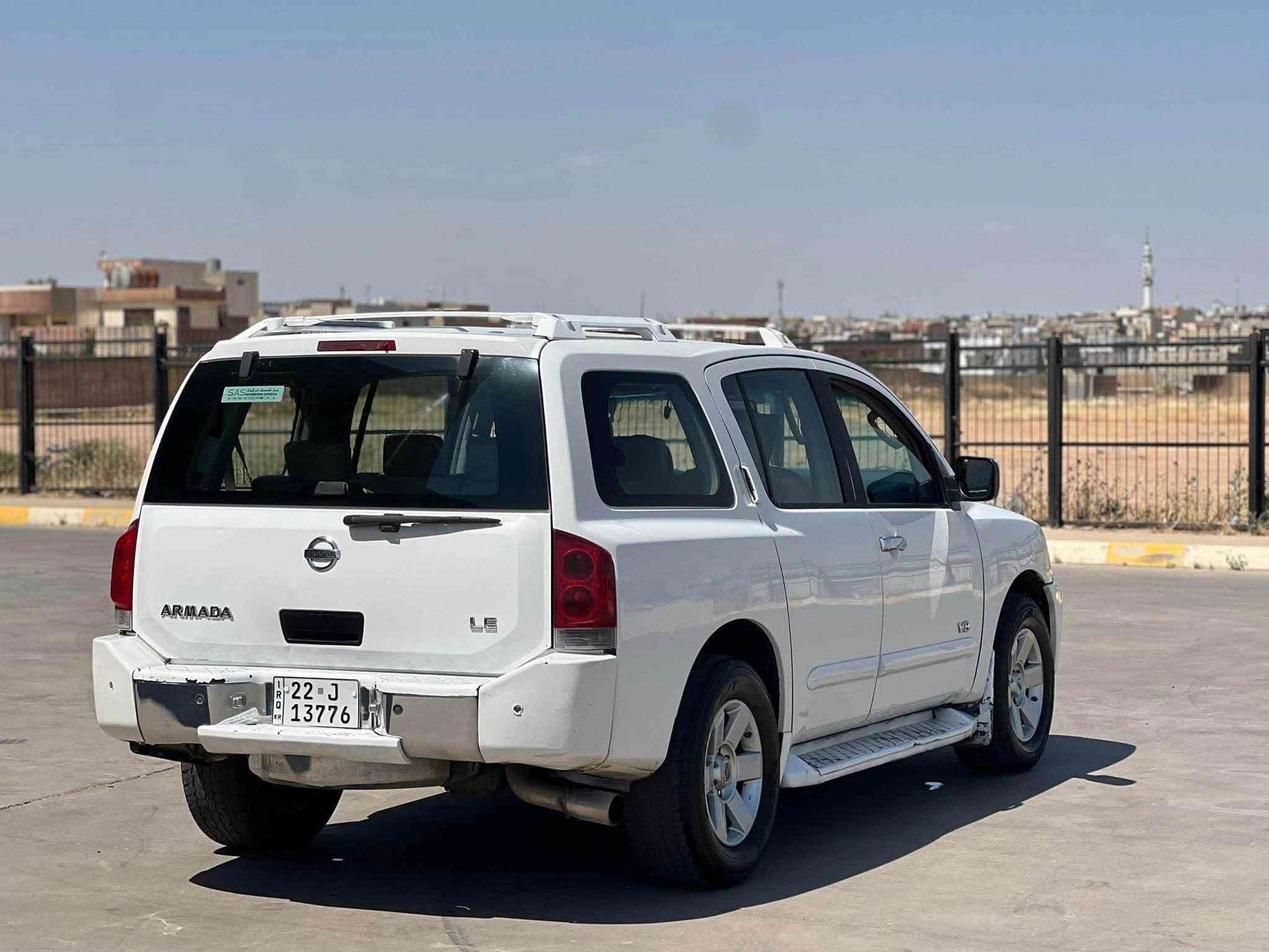 فروشتني خيرا 
نيسان ئارمادا موديل 2006 خليجي  ناو زه رده سفري هه وليره  فول مواسه فاته سلايته  كوشن خه زنه  سندوق كاره بايه  بي سبوغه  يه ك دوو جيگاي كارتي هه يه چوار تايه ي تازه يه  به س مه كينه كه ي كه ميك  بوخاري هه يه ئه ويش لاسيك وه لفه ره قه م و سه نه وي تازه يه  به شه رتي ته حويل و غه رامه  
سعر 75 مه جاليكي كه م
شوين كه ركوك
***********
***********
بيع مستعجل
نيسان ارمادا موديل 2006خليجي دواخل اصفر سفر اربيل  فول مواصفات  فتحه سقف كشن خزن سندوق كهربا بدون صبغ بس مكانين بيها كارت  اربع طيارات جديد بس مكينه بيها شويه دخان  علي مود لاسيك ولف   رقم سنويه جديد بشرط تحويل غرامه
سعر 75 بيها مجال قليل
عنوان كركوك
***********
*********** كركوك, العراق
