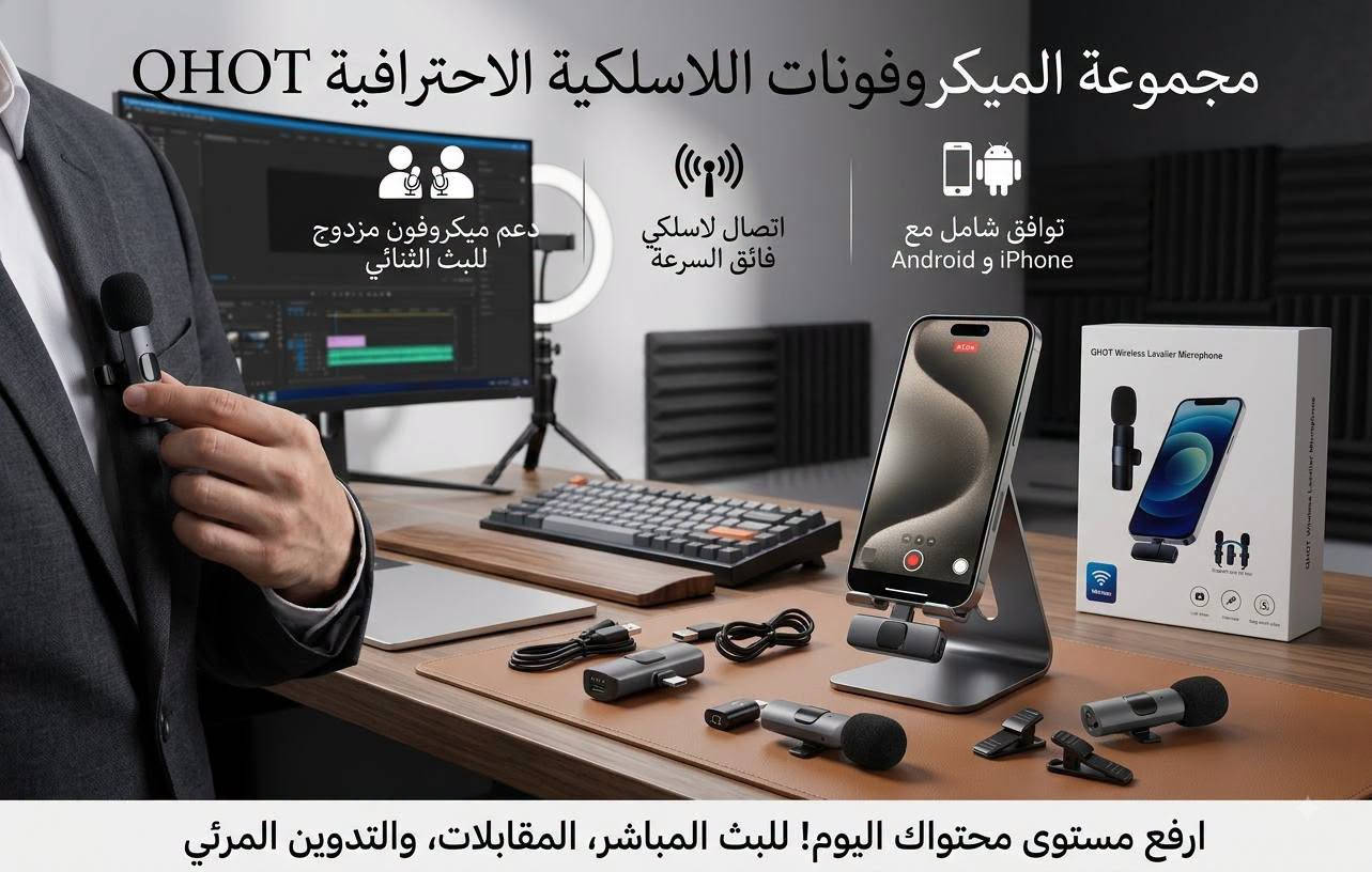 تصفية
القطعة ب5 الاف امزون و اكو بيهن دي اج ال يعني قطع مميزة و اسعار بلاش والتوصيل مجاني للطلبات فوك ال50 بس الحجز على الخاص حصرا او عن طريق واتساب فقط *********** يعني مو اتصال ما بيه اتصال فقط واتساب حتى لا واحد يكلي ما كتبت

نص مكتوب في الصور:
- Kemei ® كينمي: الأناقة في متناول يدك 1 رأس قابل للفصل 2 شفرة فولاذية دقيقة 3 مفتاح طاقة مريح 4 واجهة شحن عالمية تسوق الآن! متوفر في جميع المتاجر الرائدة. ضمان على ضمان استخدام رطبيل / بجاف زمت الشحن 30 بنيبالالئيد
- المحطة الجوية اللاسلكية الاحترافية - مراقبة دقيقة، في أي وقت ومن أي مكان كن مستعدًا دائمًا! KAIROS WEATHER
- ASL Safety 308A: حماية فائقة للغبار للغبار الصناعي ASL 安爽制 308A 防尘口罩 防霾型 ترشيح مزدوج عالي الدقة سيليكون ناعم لراحة تامة للساعات عمل طويلة تصميم هندسي لملاءمة مثالية وأمان مهني الرسومات للإرشاد، المنتج الفعلي داخل الصندوق
- TrailMaster Lantern- رفيق مغامراتك سطوع فائق تصميم مدمج وقابل للطي عمر بطارية طويل اطلبه الآن!
- ميكروفون لافالير اللاسلكي الاحترافي
- • صوت نقي وواضح
- • توافق كامل مع iPhone و Android
- • مثالي لـ Vlog والبث المباشر والمقابلات
- • تصميم مضغوط وسهل الاستخدام
- Live Show Interview Vlog
- مجموعة الميكروفونات اللاسلكية الاحترافية QHOT دعم ميكروفون مزدوج للبث الثنائي اتصال لاسلكي فائق السرعة توافق شامل مع Android و iPhone ارفع مستوى محتواك اليوم! للبث المباشر، المقابلات، والتدوين المرئي
- محول طاقة احترافي متعدد الاستخدامات
- موصلات دقيقة
- توافق واسع
- هيكل متين
- سرعة خارقة، تخزين بلا حدود واجهة USB 3.0 فائقة السرعة تصميم محمول وأنيق توافق واسع SATA HDD/SSD نقل بيانات فائق السرعة