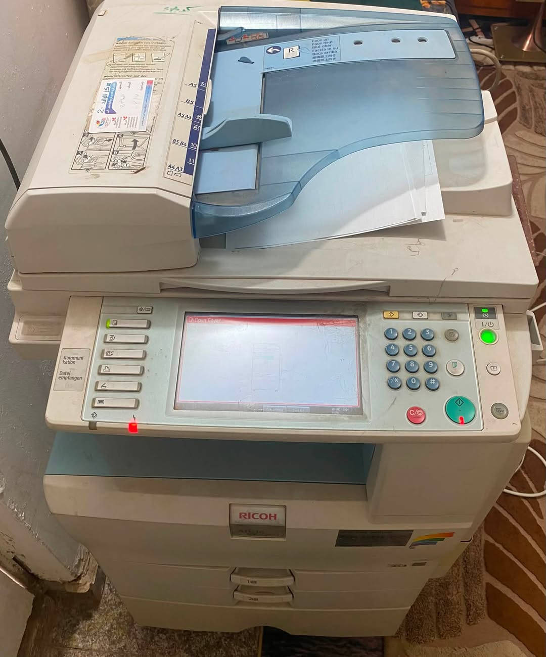 ريكو  Ricoh
موديل  MP C2051

يطبع ورق A4 و A3

سحب شيدر واستنساخ 

السعر  250 الف 

كربلاء / سيف سعد / شارع الكوثر 

هـ. ***********
