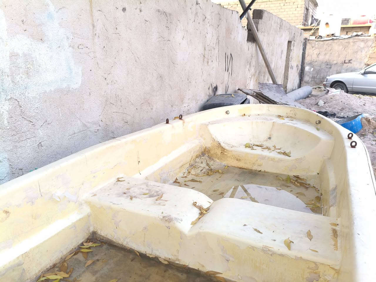 بلم فايبر • مكينة ياماها • بحاجة صيانة