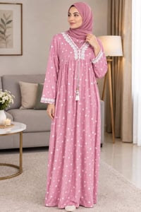 دشداشة نسائي • خامة قديفة • مقاسات L XL XXL