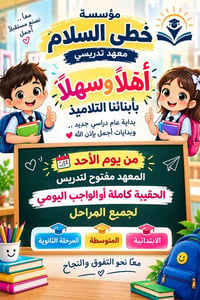معهد تدريسي • تدريس الحقيبة • متابعة يومية