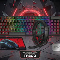 T-WOLF TF800 • طقم جيمينج • كيبورد ماوس هدست